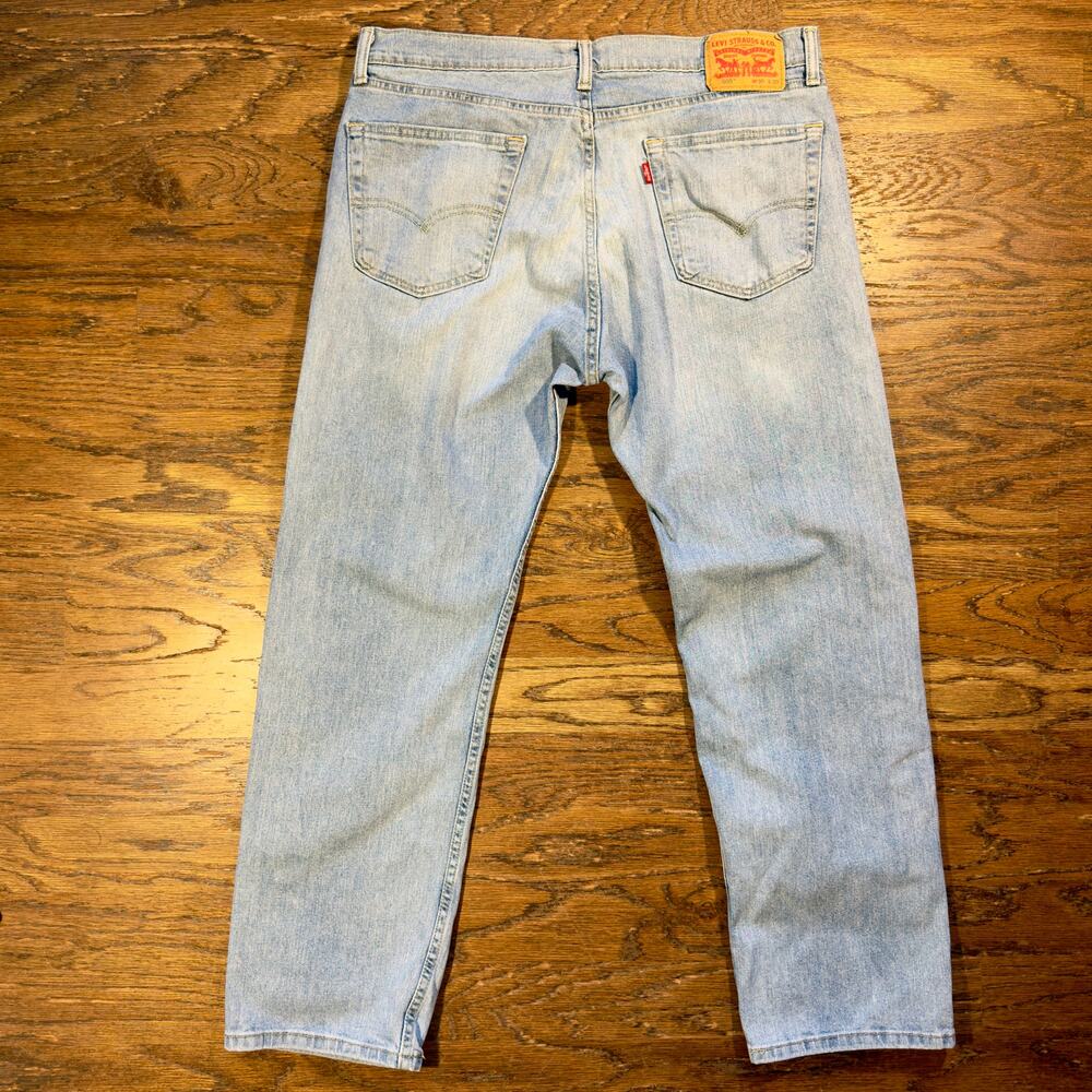 Levi's 505 Jeans Straight Faded Distressed 36x30 Light Wash - Picture 2 of 10